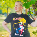 Productafbeelding Sailor Moon met Luna T-shirt zwart