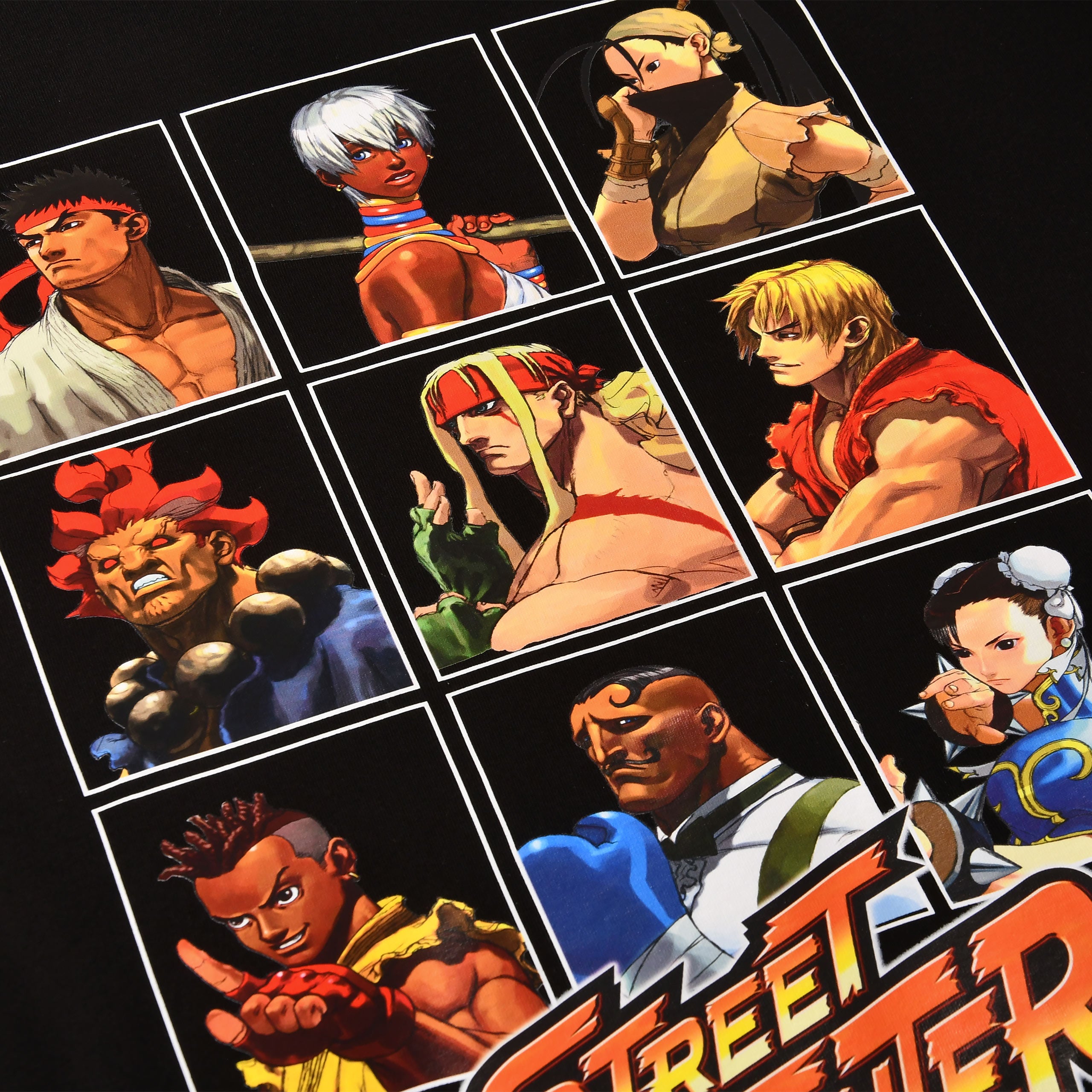 Productafbeelding Street Fighter - Karakters T-shirt zwart