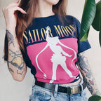 Productafbeelding Sailor Moon - Silhouet T-Shirt Blauw
