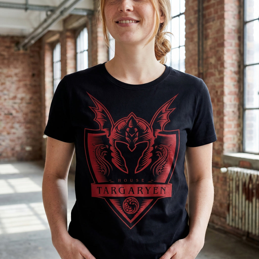 Productafbeelding Targaryen T-Shirt zwart - Huis van de Draak