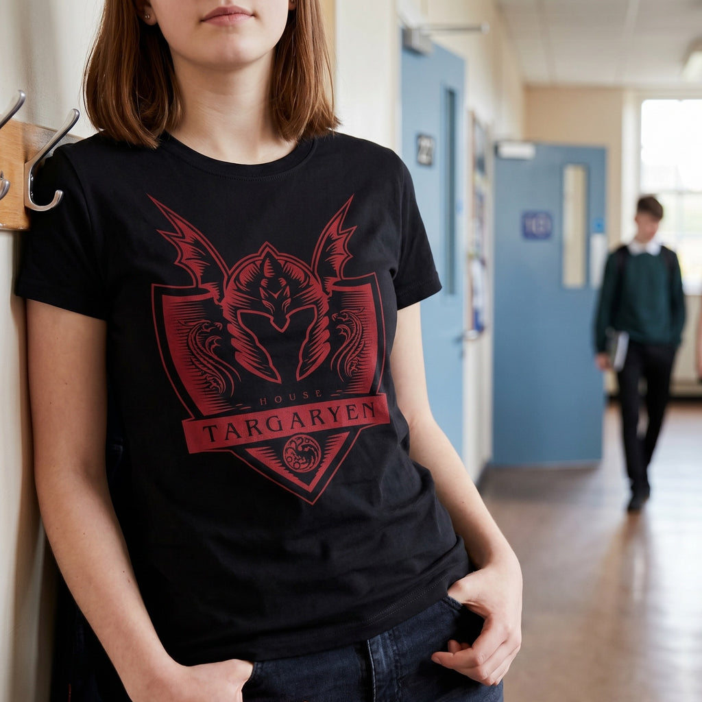 Productafbeelding Targaryen T-Shirt zwart - Huis van de Draak