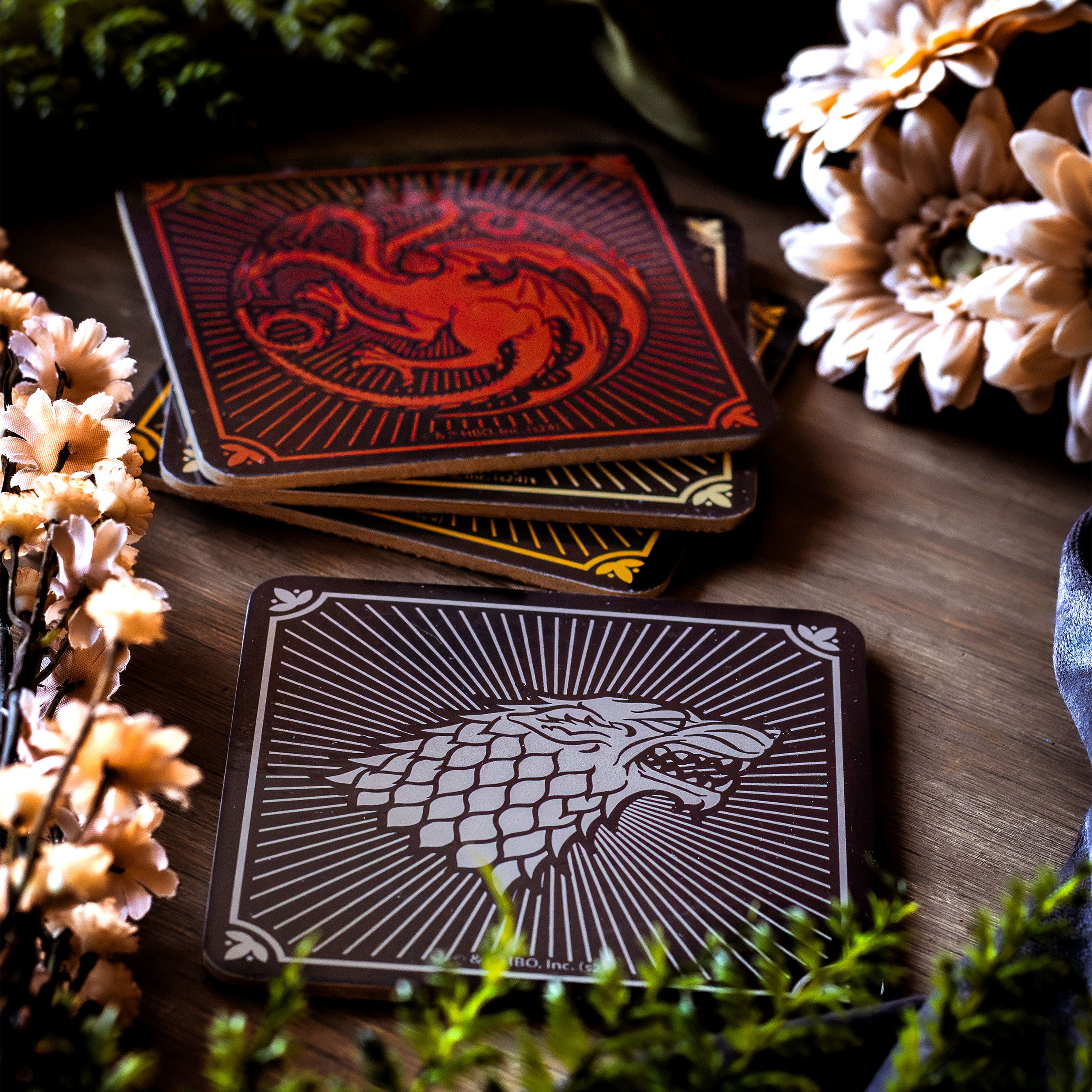 Productafbeelding Game of Thrones - Wapenschilden Onderzetters Set van 4