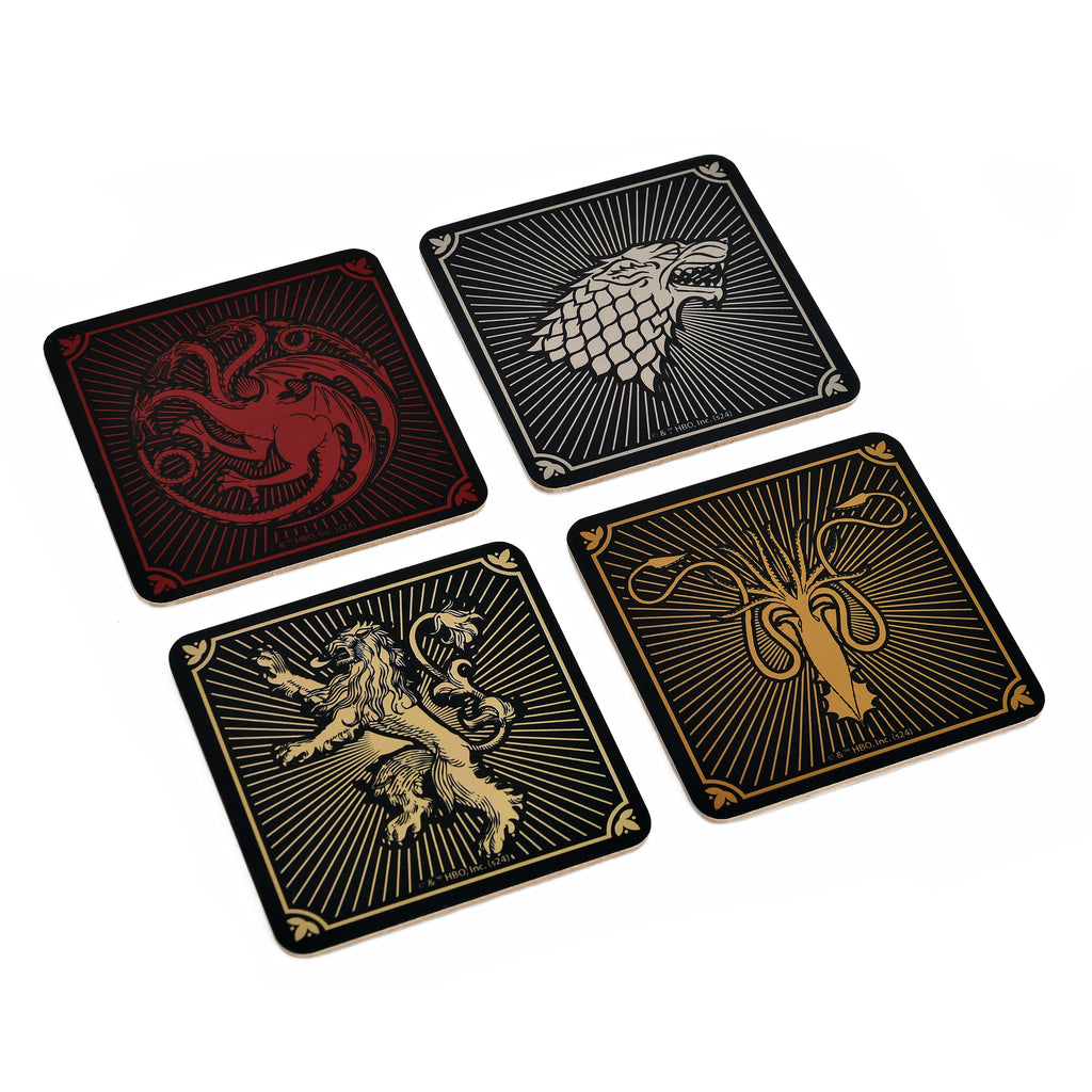 Productafbeelding Game of Thrones - Wapenschilden Onderzetters Set van 4