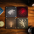 Productafbeelding Game of Thrones - Wapenschilden Onderzetters Set van 4