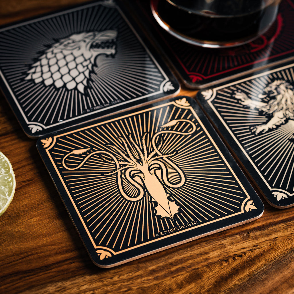 Productafbeelding Game of Thrones - Wapenschilden Onderzetters Set van 4