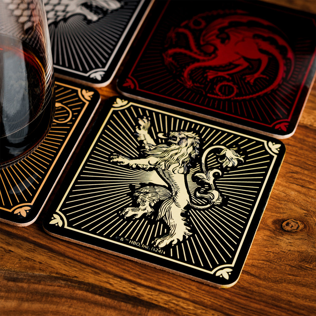 Productafbeelding Game of Thrones - Wapenschilden Onderzetters Set van 4