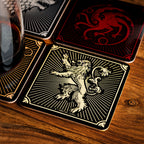Productafbeelding Game of Thrones - Wapenschilden Onderzetters Set van 4