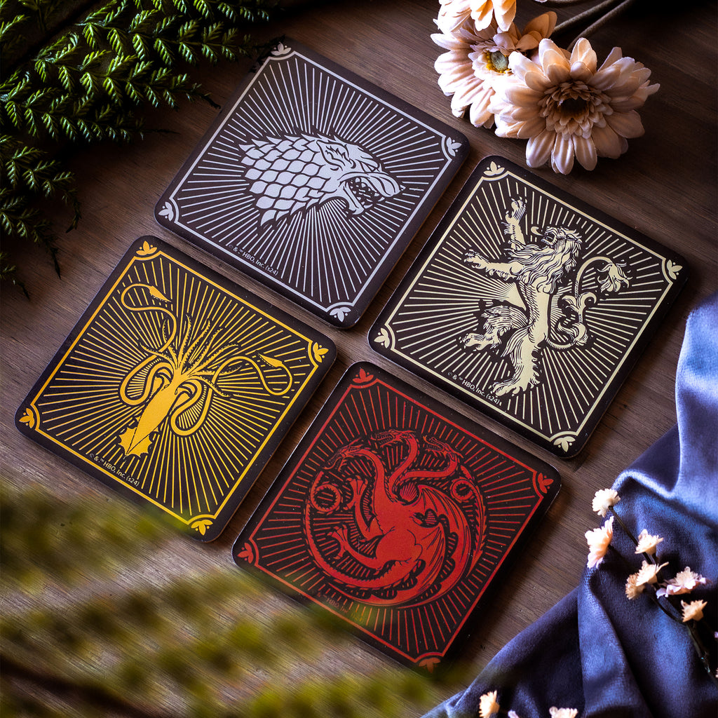 Productafbeelding Game of Thrones - Wapenschilden Onderzetters Set van 4