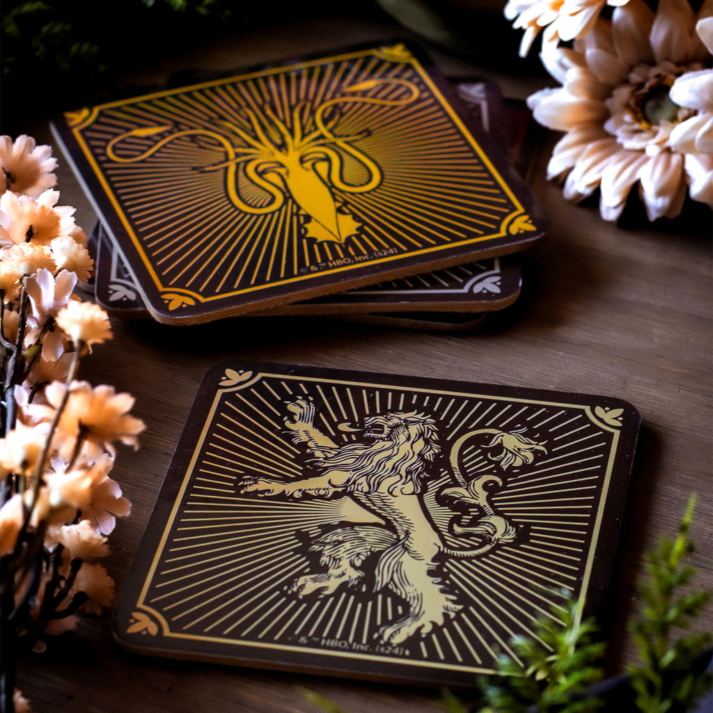 Productafbeelding Game of Thrones - Wapenschilden Onderzetters Set van 4