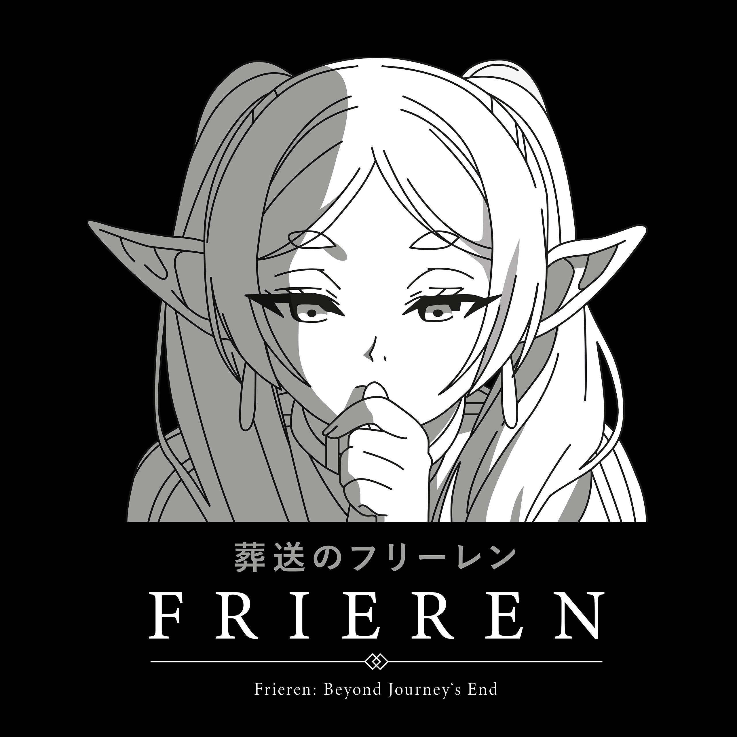Productafbeelding Karakter T-shirt voor Frieren fans zwart