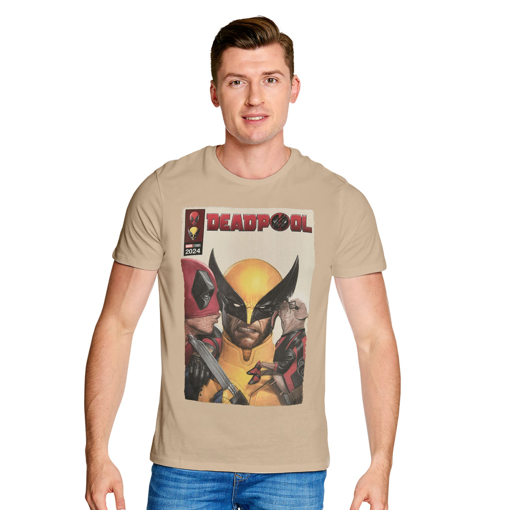 Productafbeelding Deadpool - Kust Wolverine T-shirt beige