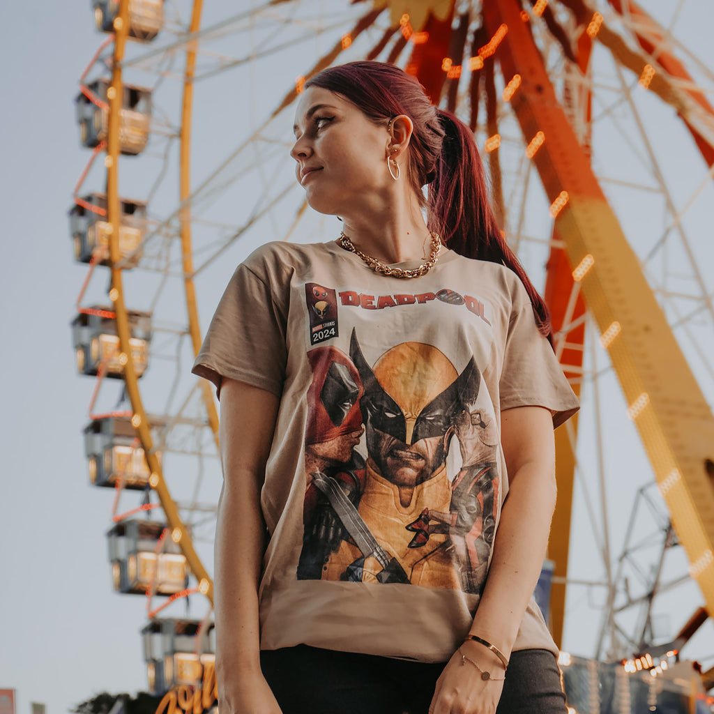Productafbeelding Deadpool - Kust Wolverine T-shirt beige