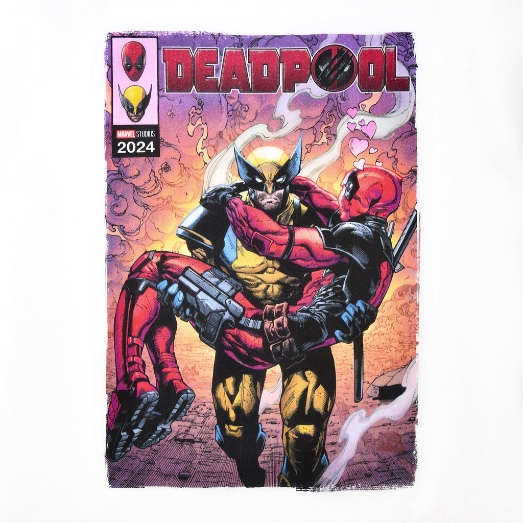 Productafbeelding Deadpool en Wolverine Best Bubs Comics T-shirt wit