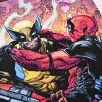 Productafbeelding Deadpool en Wolverine Best Bubs Comics T-shirt wit