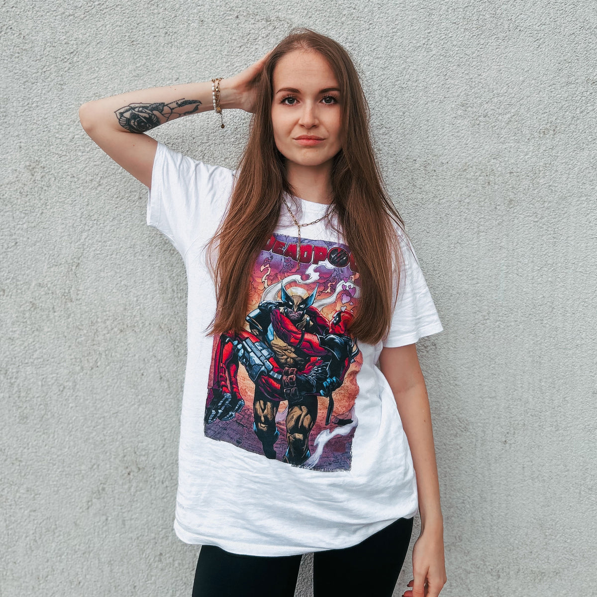 Productafbeelding Deadpool en Wolverine Best Bubs Comics T-shirt wit
