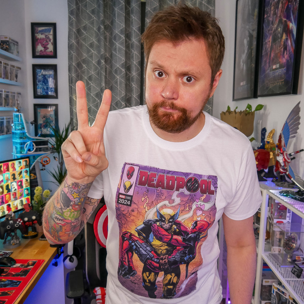 Productafbeelding Deadpool en Wolverine Best Bubs Comics T-shirt wit