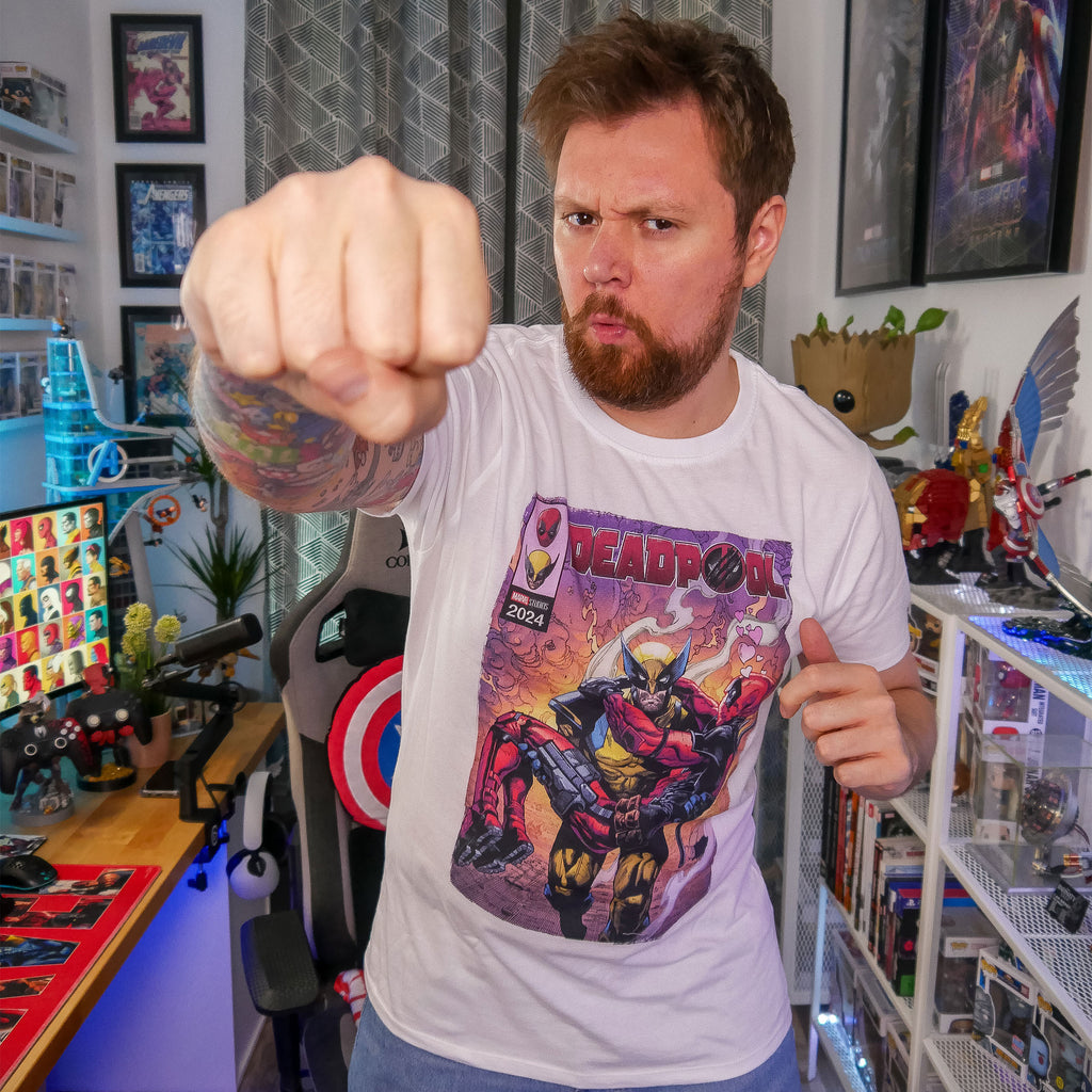 Productafbeelding Deadpool en Wolverine Best Bubs Comics T-shirt wit