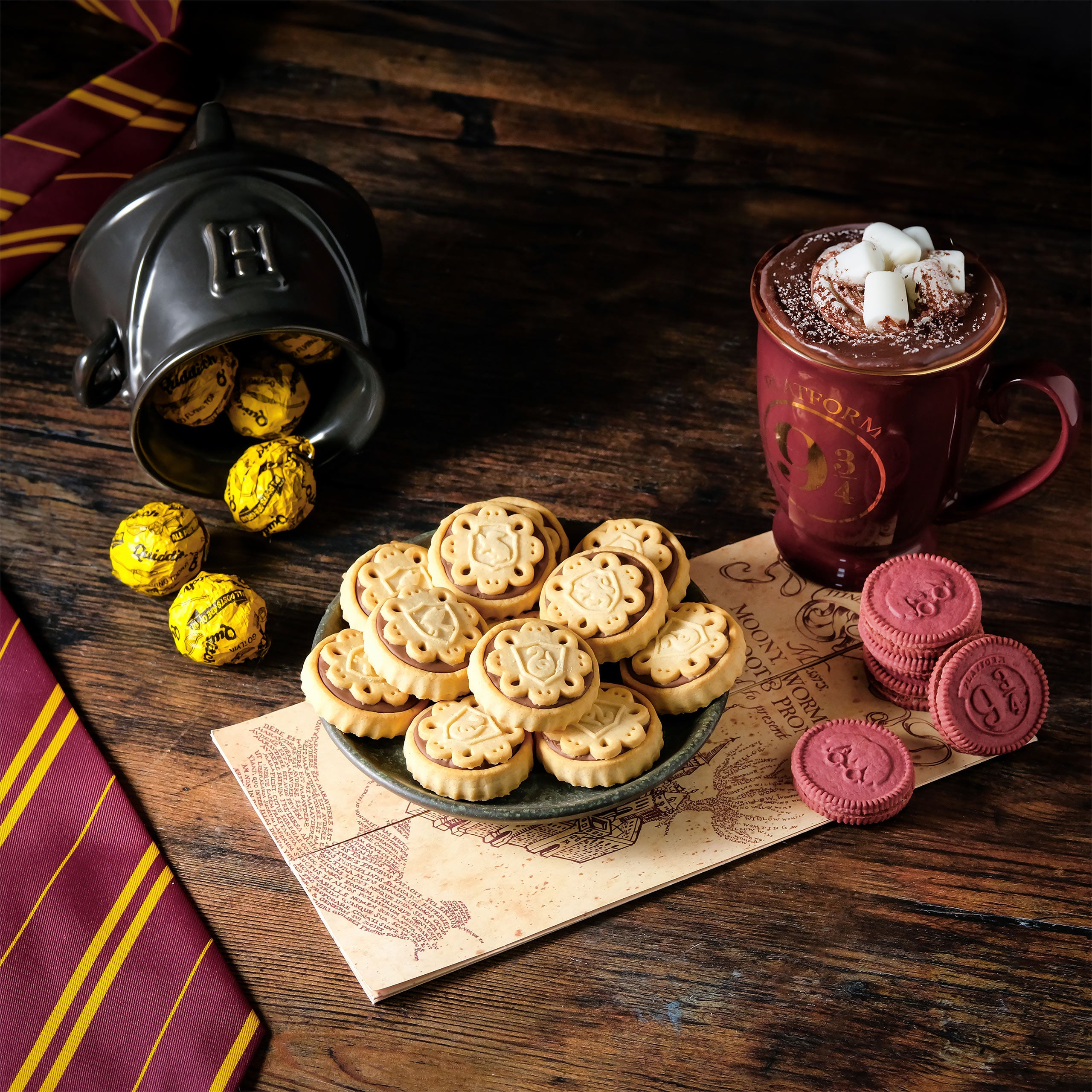 Productafbeelding Harry Potter - Hogwarts Koekjes met Vanillecrème vulling