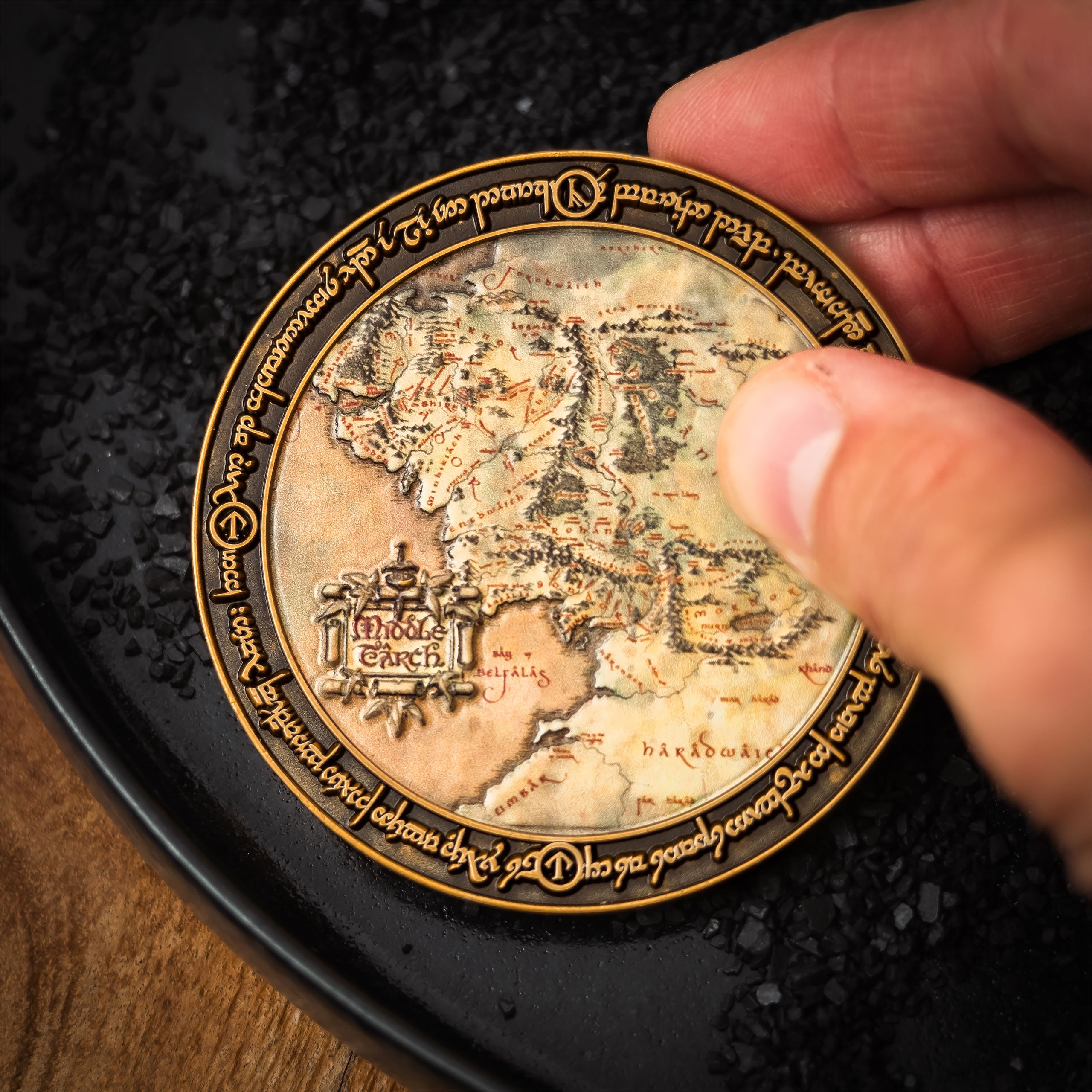 Productafbeelding The Lord of the Rings - Midden-aarde Kaart Gelimiteerde Verzamelmunt