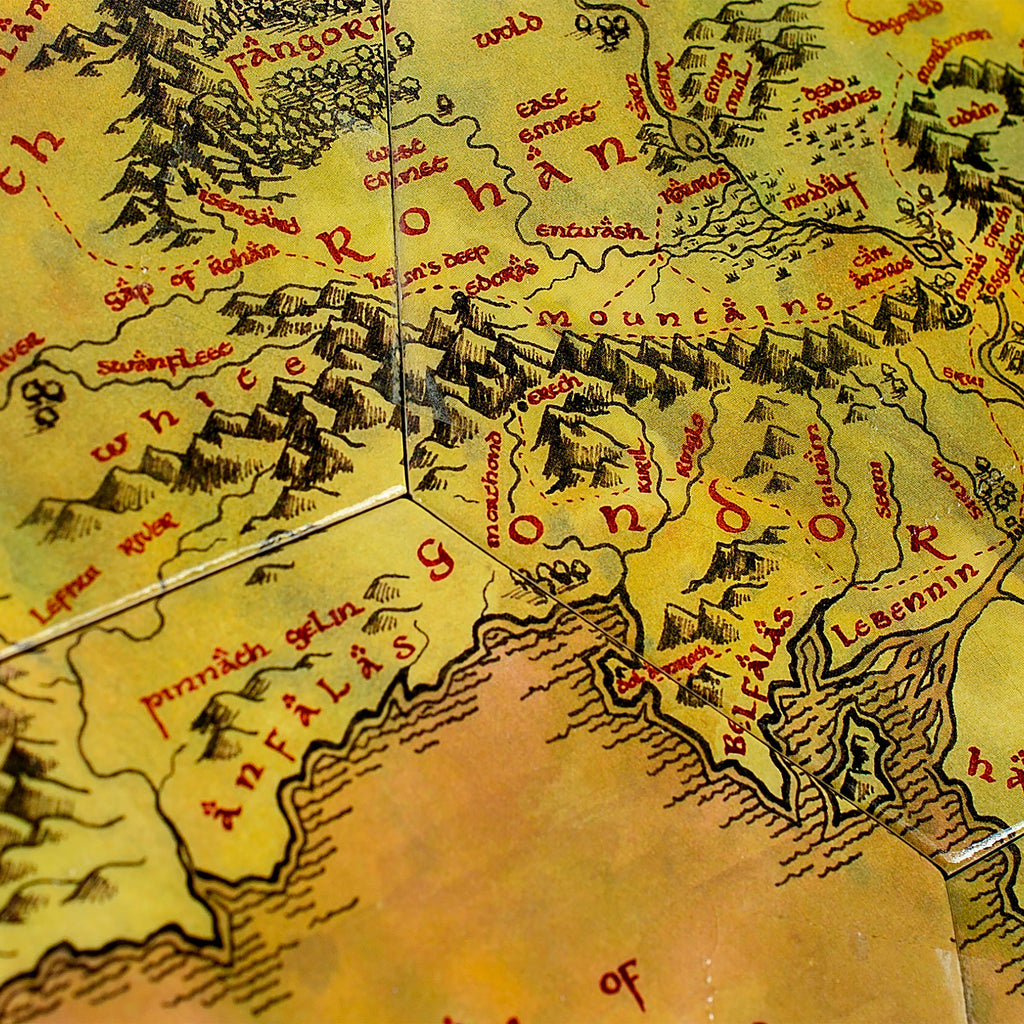 Productafbeelding The Lord of the Rings - Midden-aarde Kaart Onderzetters Set van 12