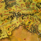 Productafbeelding The Lord of the Rings - Midden-aarde Kaart Onderzetters Set van 12