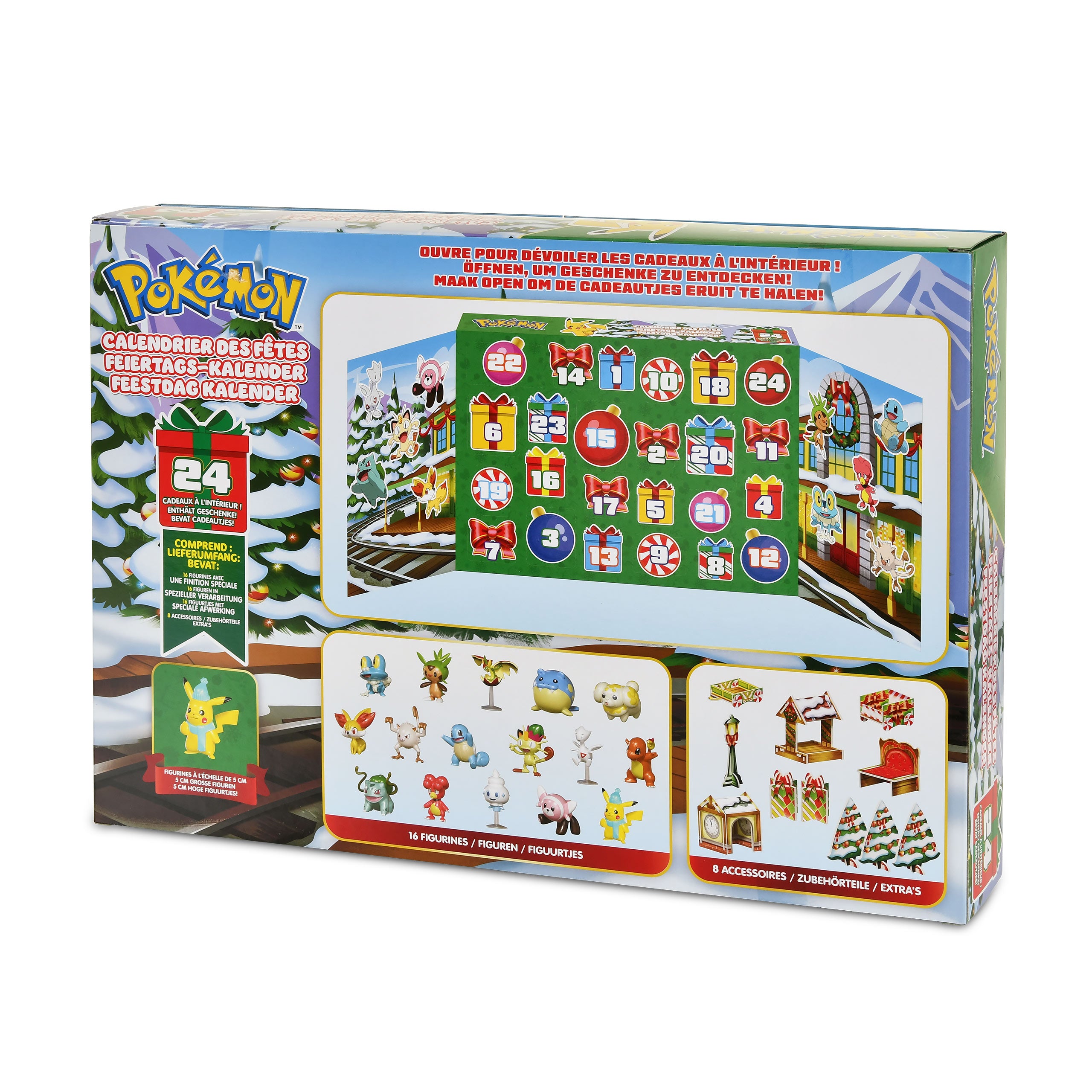 Productafbeelding Pikachu Happy Holidays Adventskalender - Pokemon