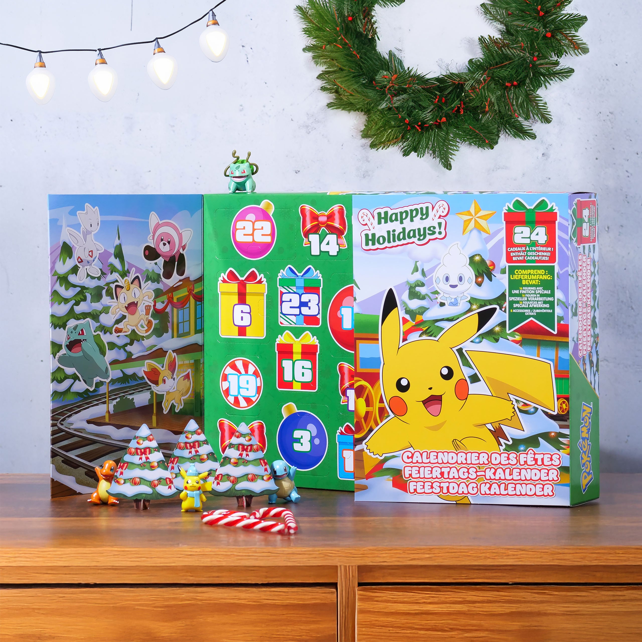 Productafbeelding Pikachu Happy Holidays Adventskalender - Pokemon