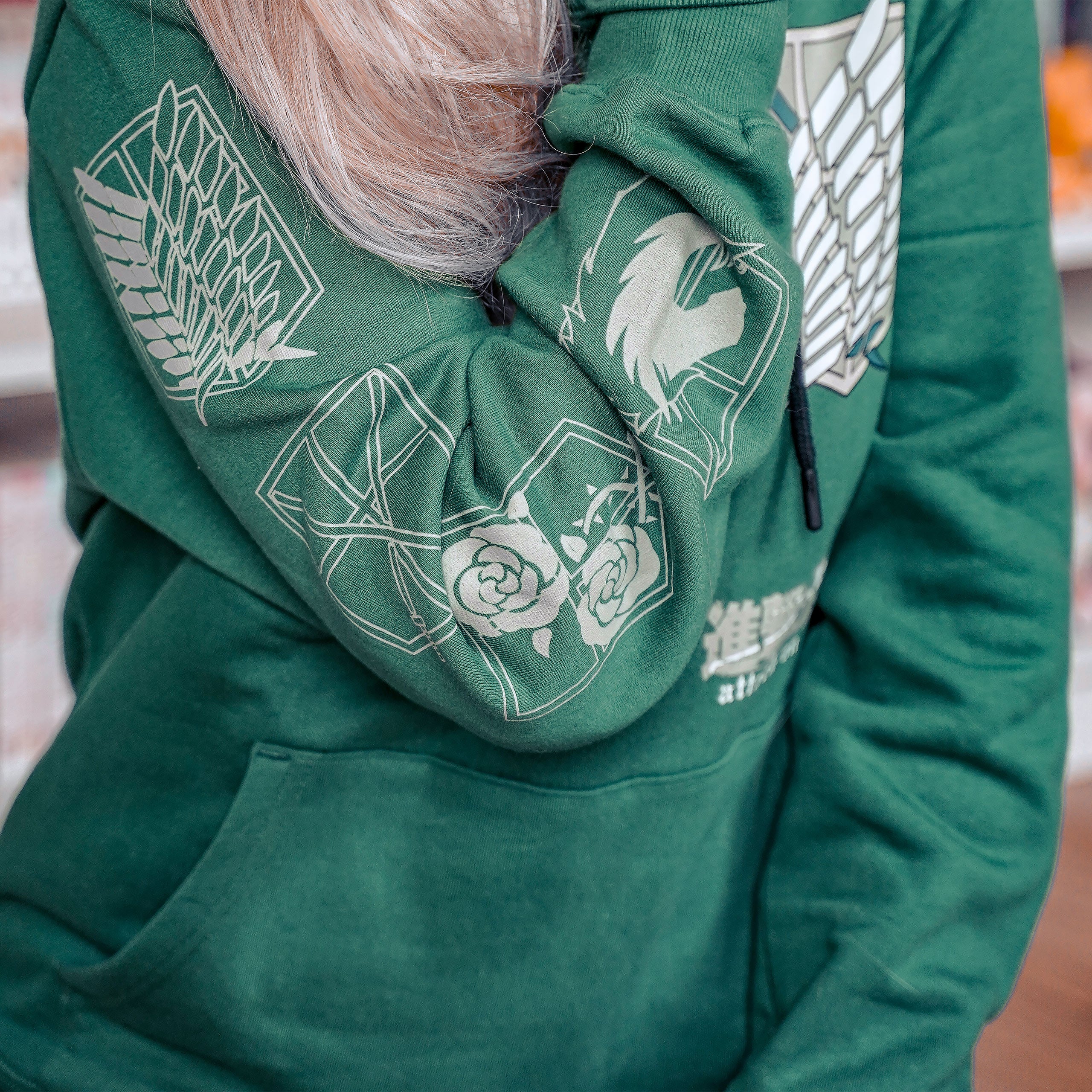 Product image Scout Symbol Military Hoodie Green - Attack on Titan