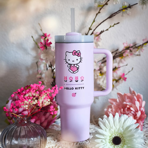 Productafbeelding Hello Kitty - Flower To Go Beker met rietje