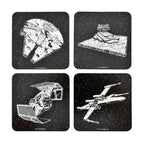 Productafbeelding Star Wars - Ruimteschepen Onderzetterset