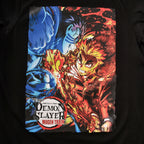 Productafbeelding Demon Slayer - Rengoku vs. Akaza T-Shirt Zwart