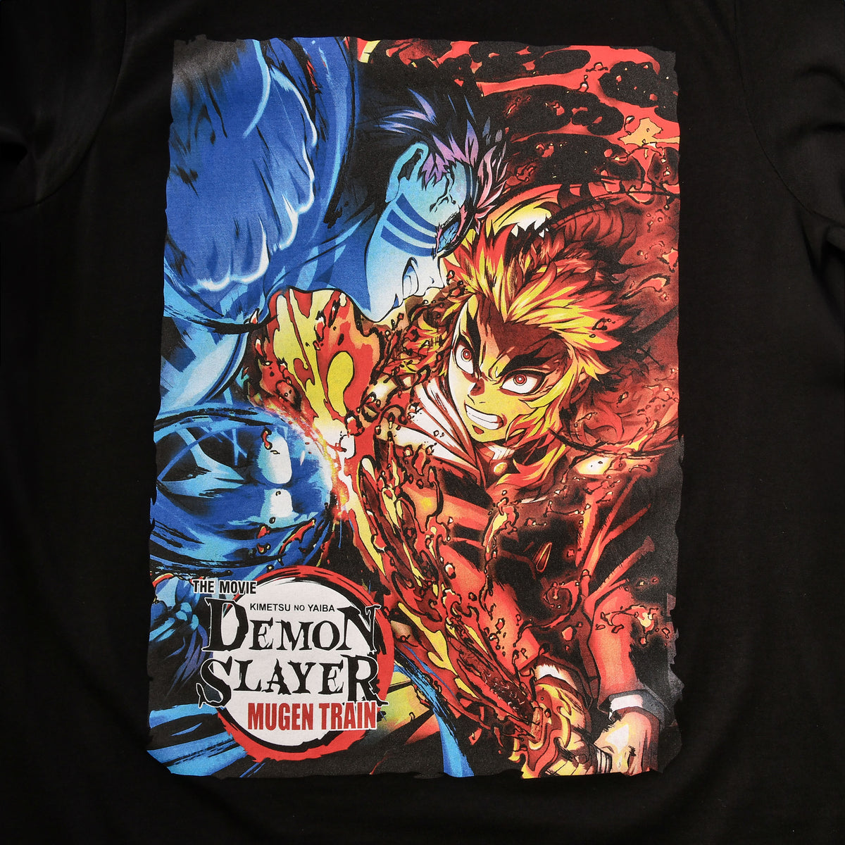 Productafbeelding Demon Slayer - Rengoku vs. Akaza T-Shirt Zwart