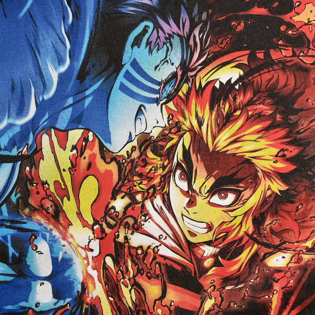 Productafbeelding Demon Slayer - Rengoku vs. Akaza T-Shirt Zwart