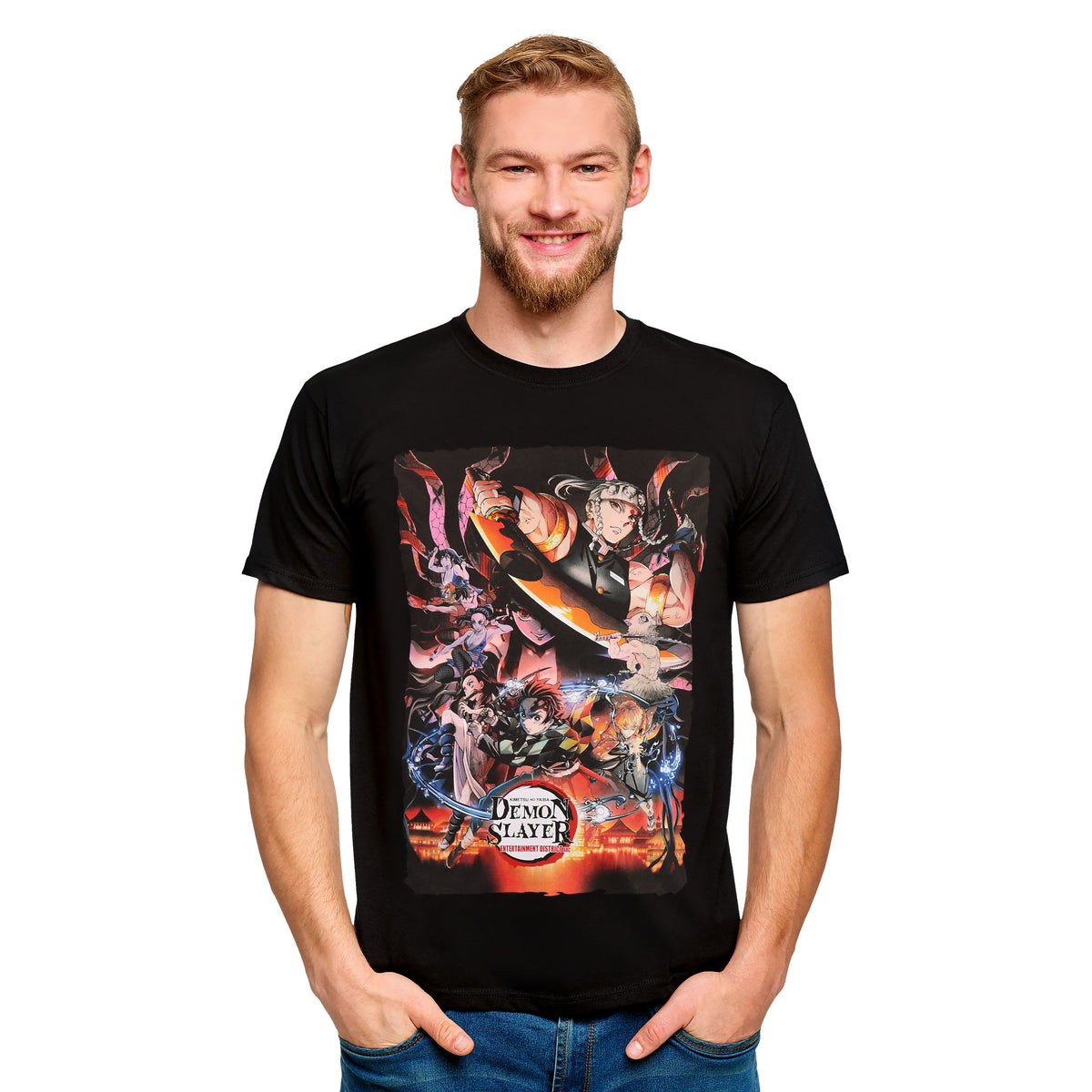 Productafbeelding Demon Slayer - Personages T-Shirt zwart