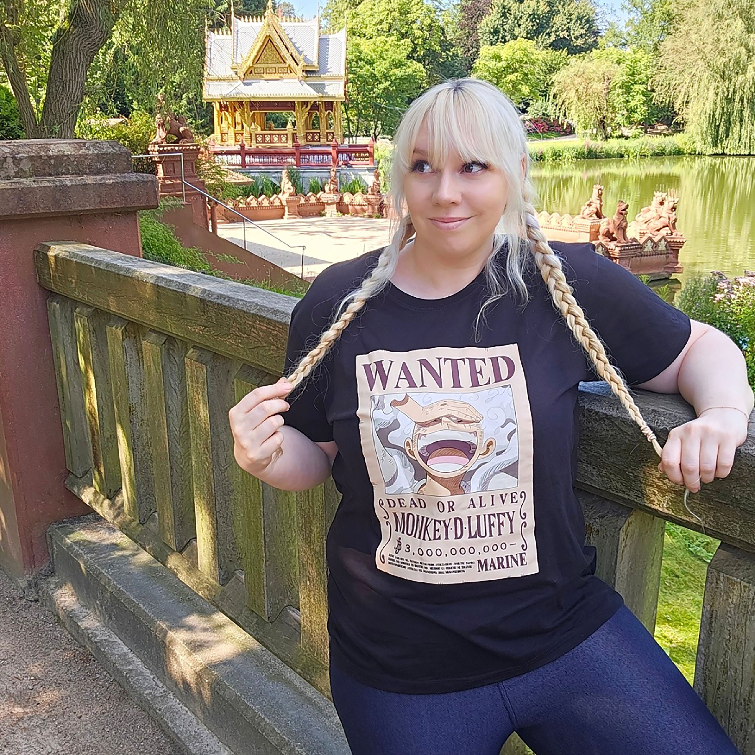Productafbeelding One Piece: Gear 5 - Wanted Luffy Zwart T-Shirt