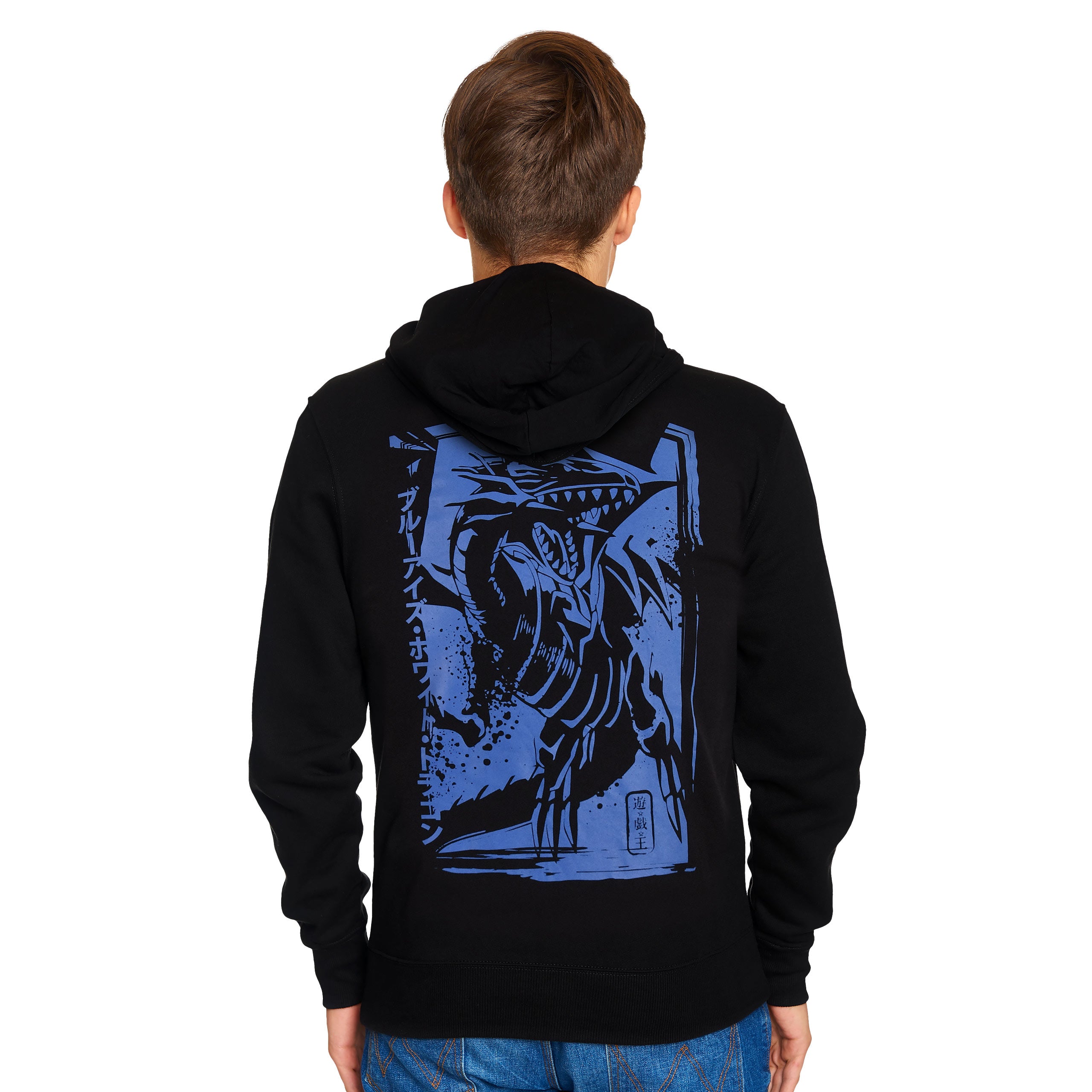 Productafbeelding Yu-Gi-Oh! - Blauwogige Witte Draak Hoodie Zwart