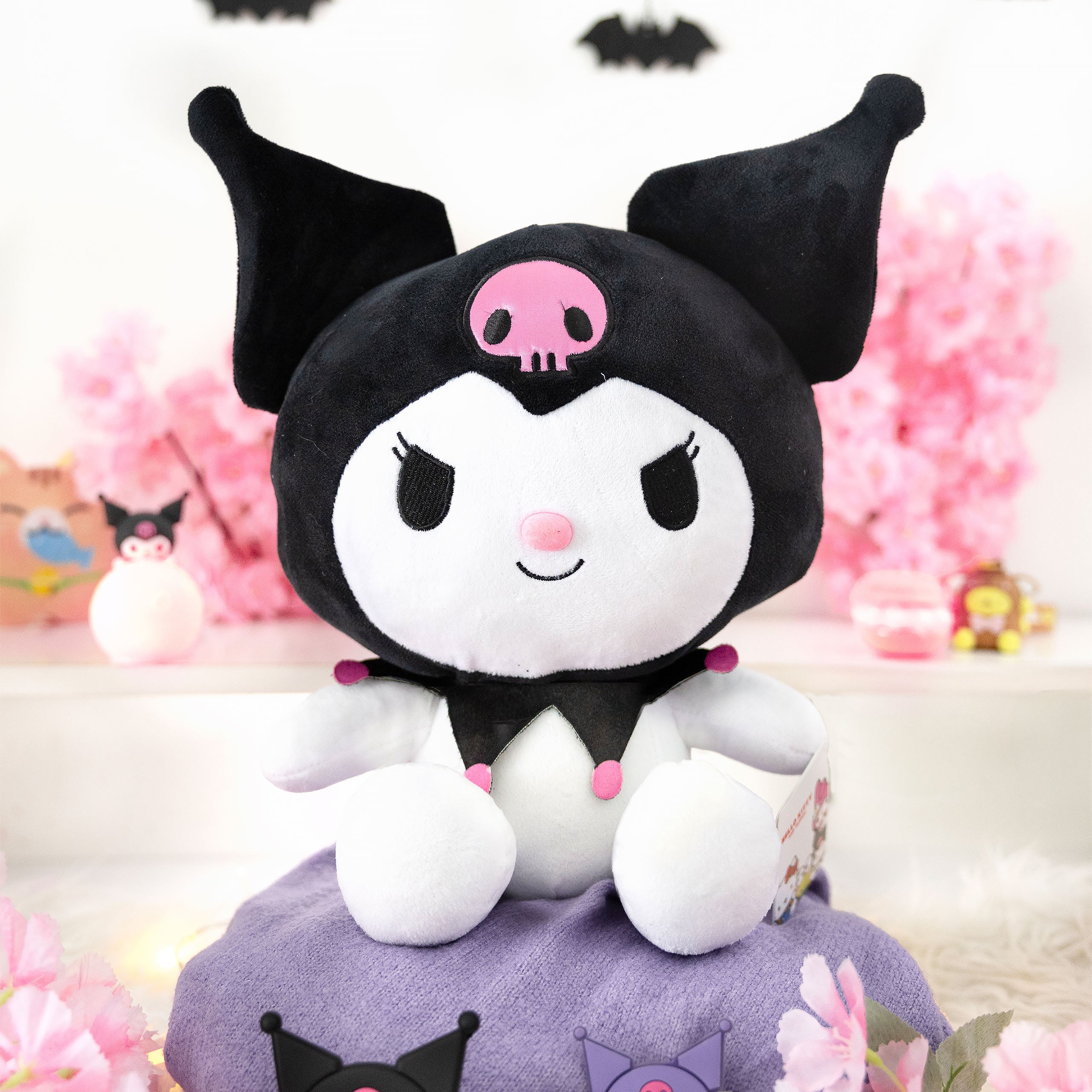 Productafbeelding Sanrio - Hello Kitty Kuromi Pluchen Figuur