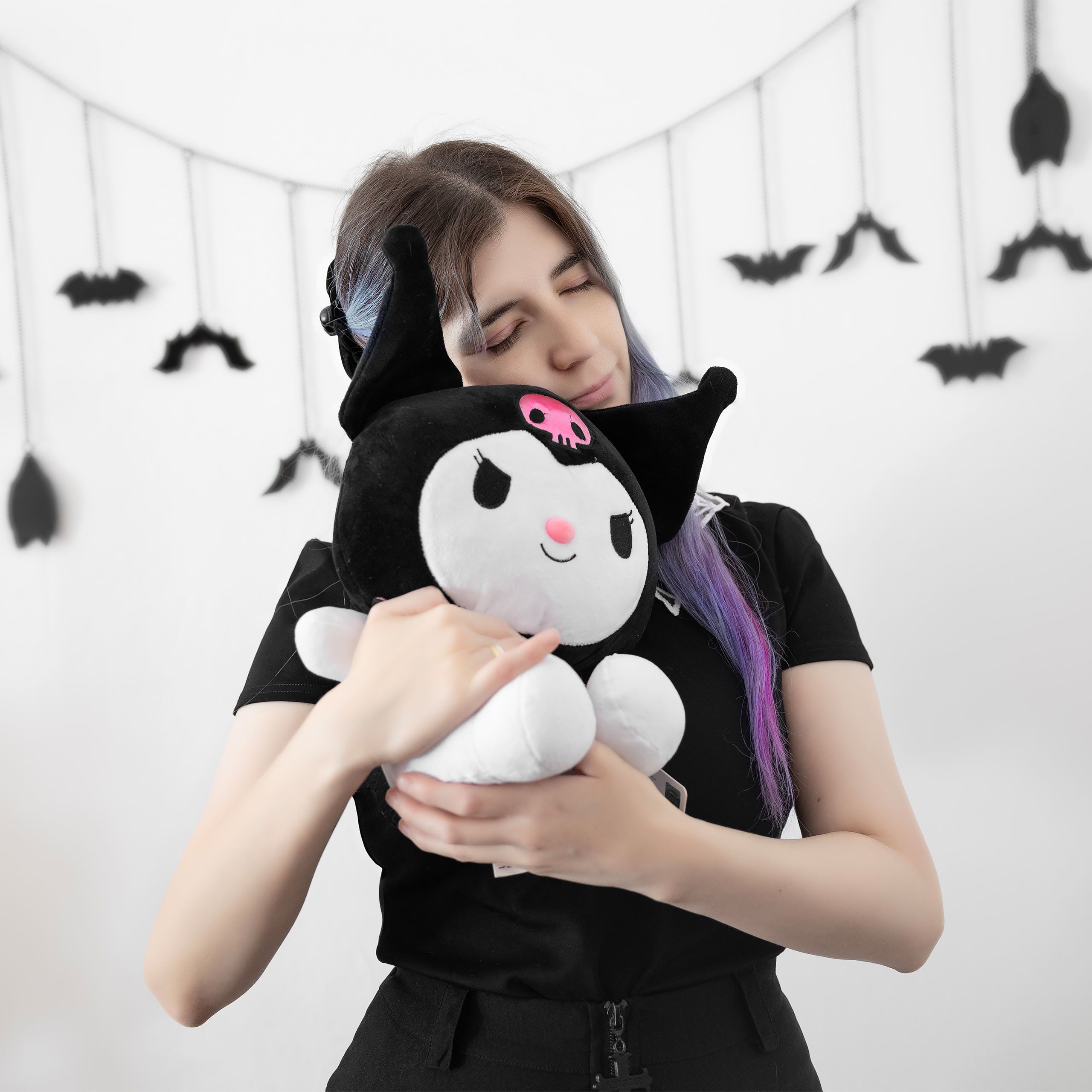 Productafbeelding Sanrio - Hello Kitty Kuromi Pluchen Figuur