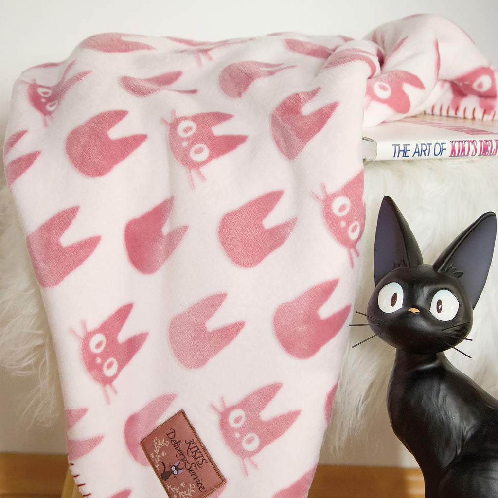 Productafbeelding Kiki’s Delivery Service - Jiji Silhouet Fleece deken met Teddyvoering