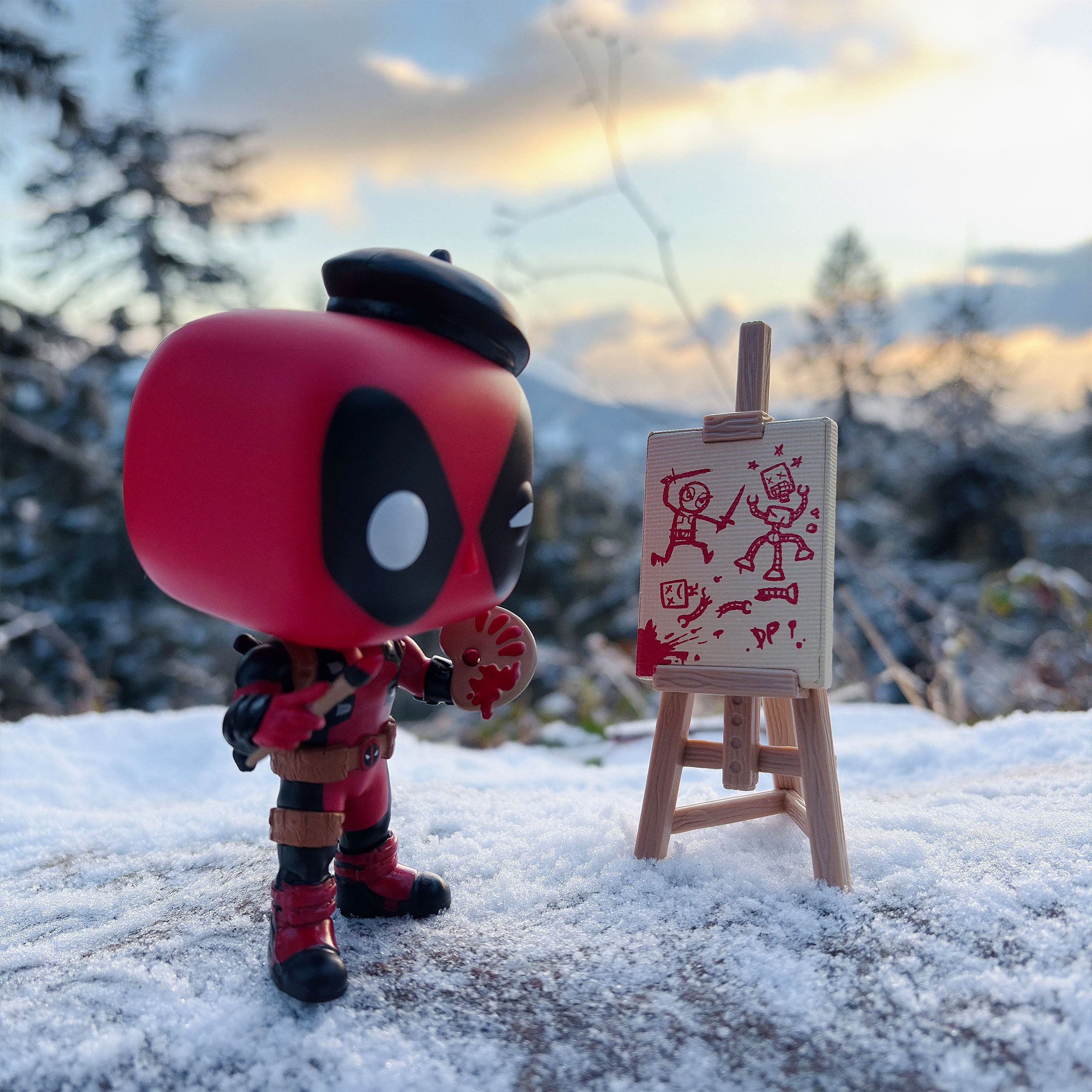 Productafbeelding Deadpool - Artiest Funko Pop Bobblehead Figuur