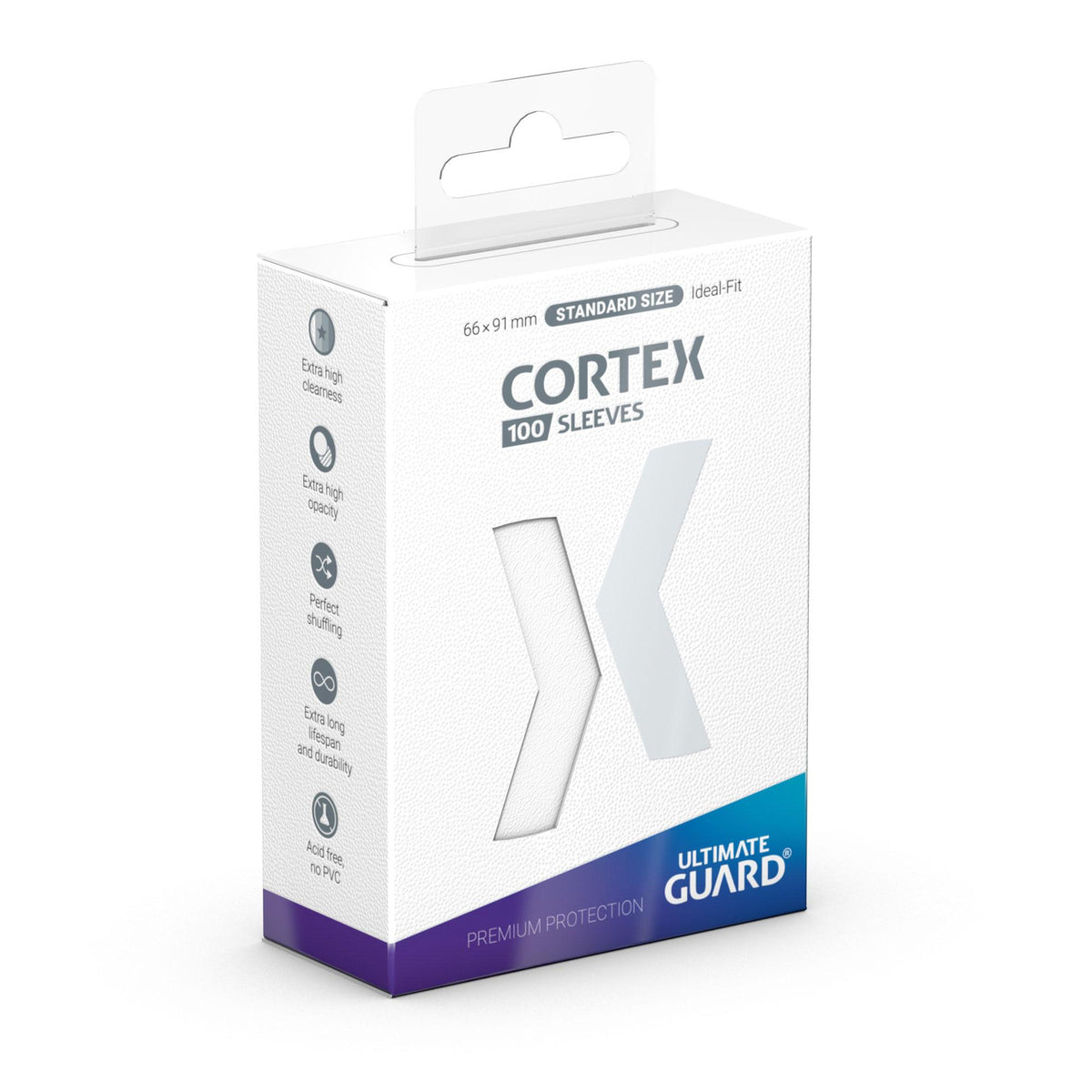 Productafbeelding Cortex Kaartenhoezen Wit 100 Stuks Ultimate Guard voor TCG Standaardformaat