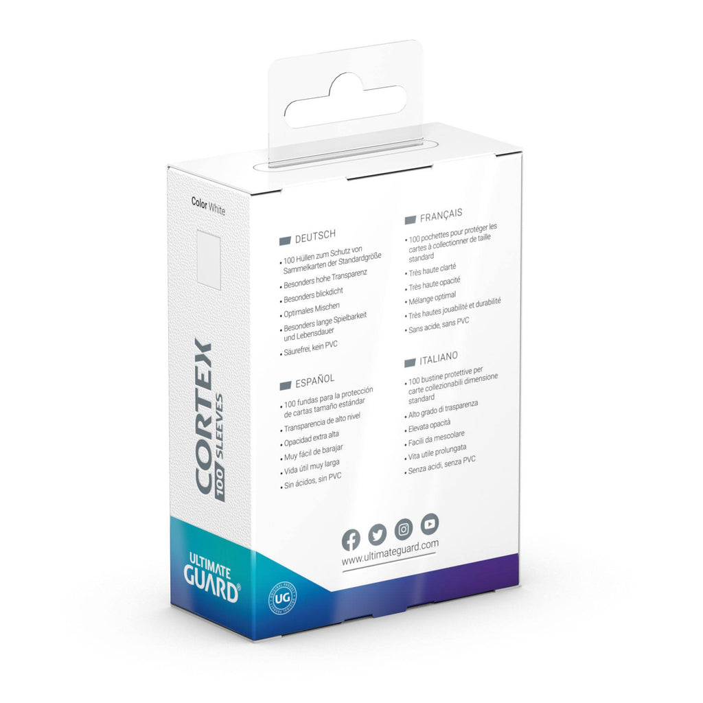Productafbeelding Cortex Kaartenhoezen Wit 100 Stuks Ultimate Guard voor TCG Standaardformaat