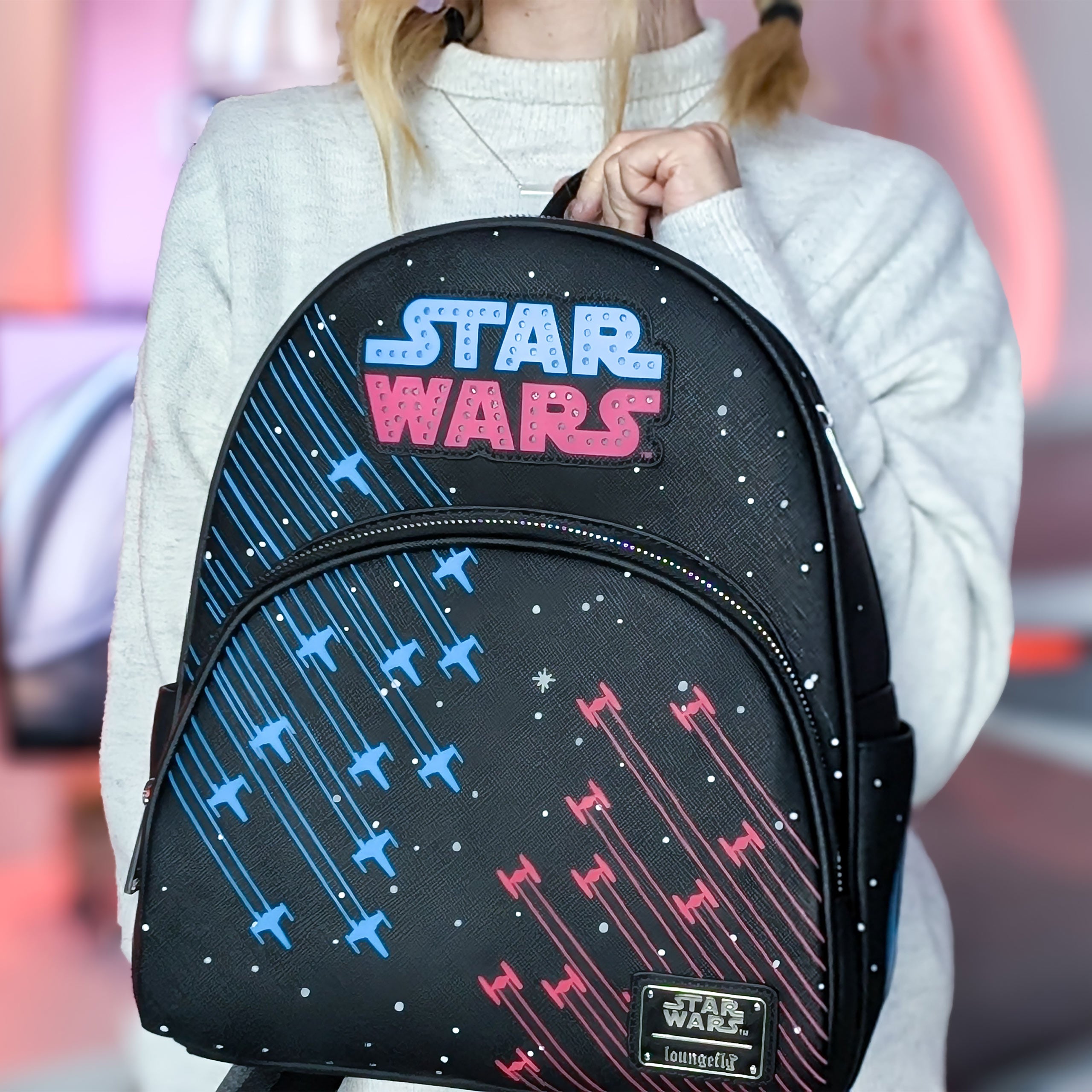 Productafbeelding Star Wars - Neon jaren 70 rugzak met licht