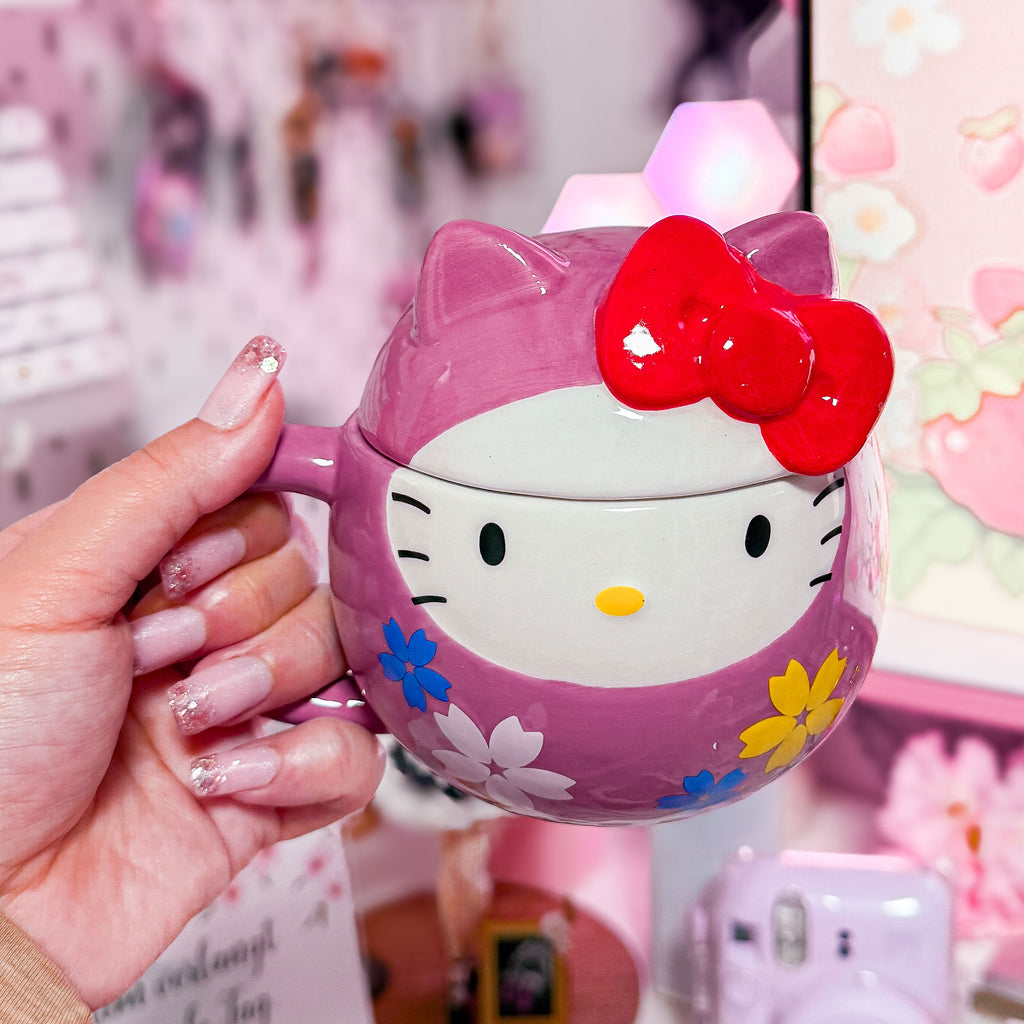 Productafbeelding Hello Kitty - Daruma 3D Mok met Deksel