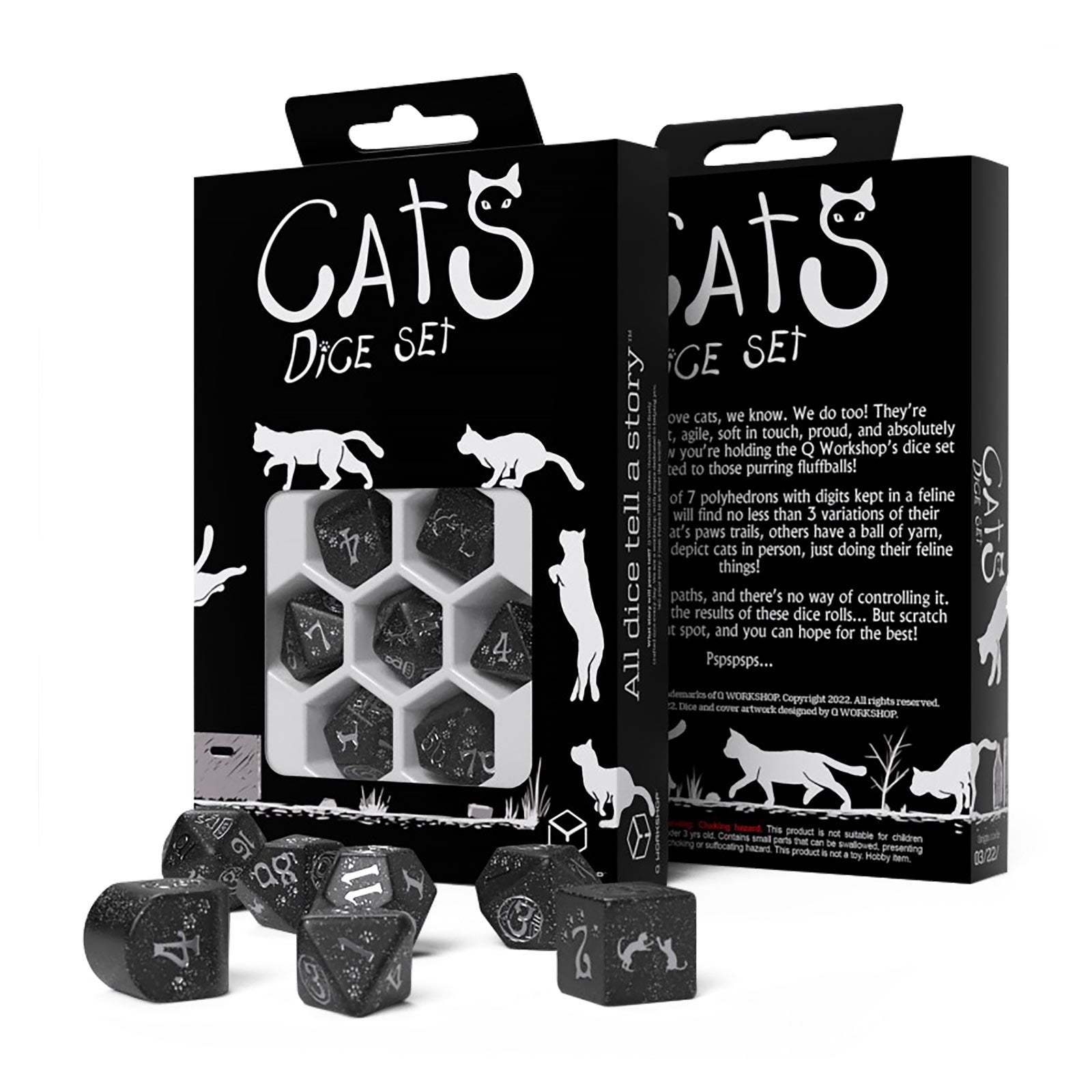 Productafbeelding Cats Waffle Modern RPG Dobbelsteen Set 7dlg