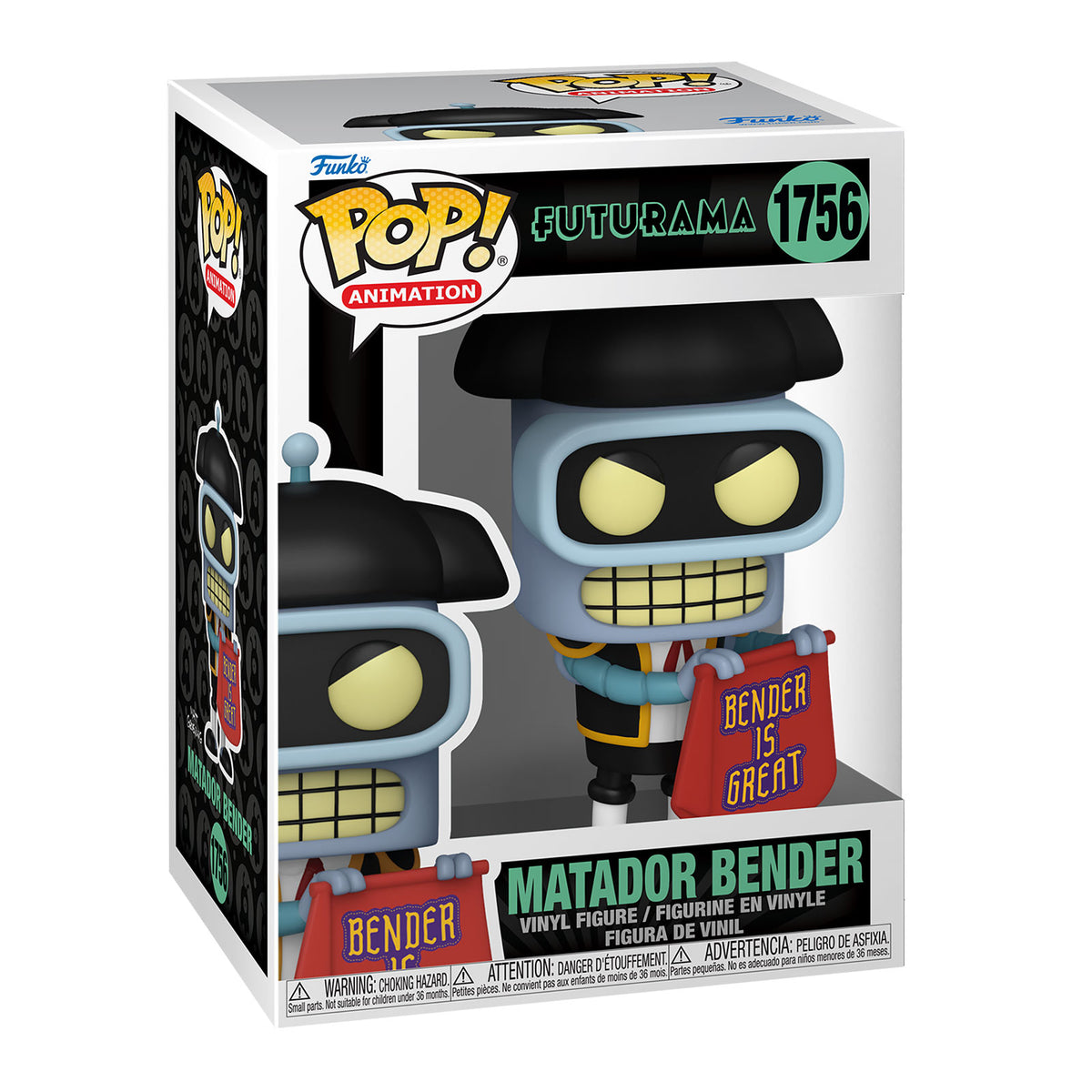 Productafbeelding Futurama - Bender (Matador) Funko Pop Figuur