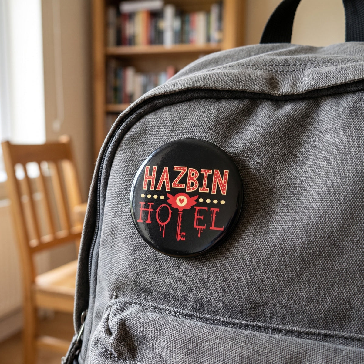 Productafbeelding Logo Button voor Hazbin Hotel Fans