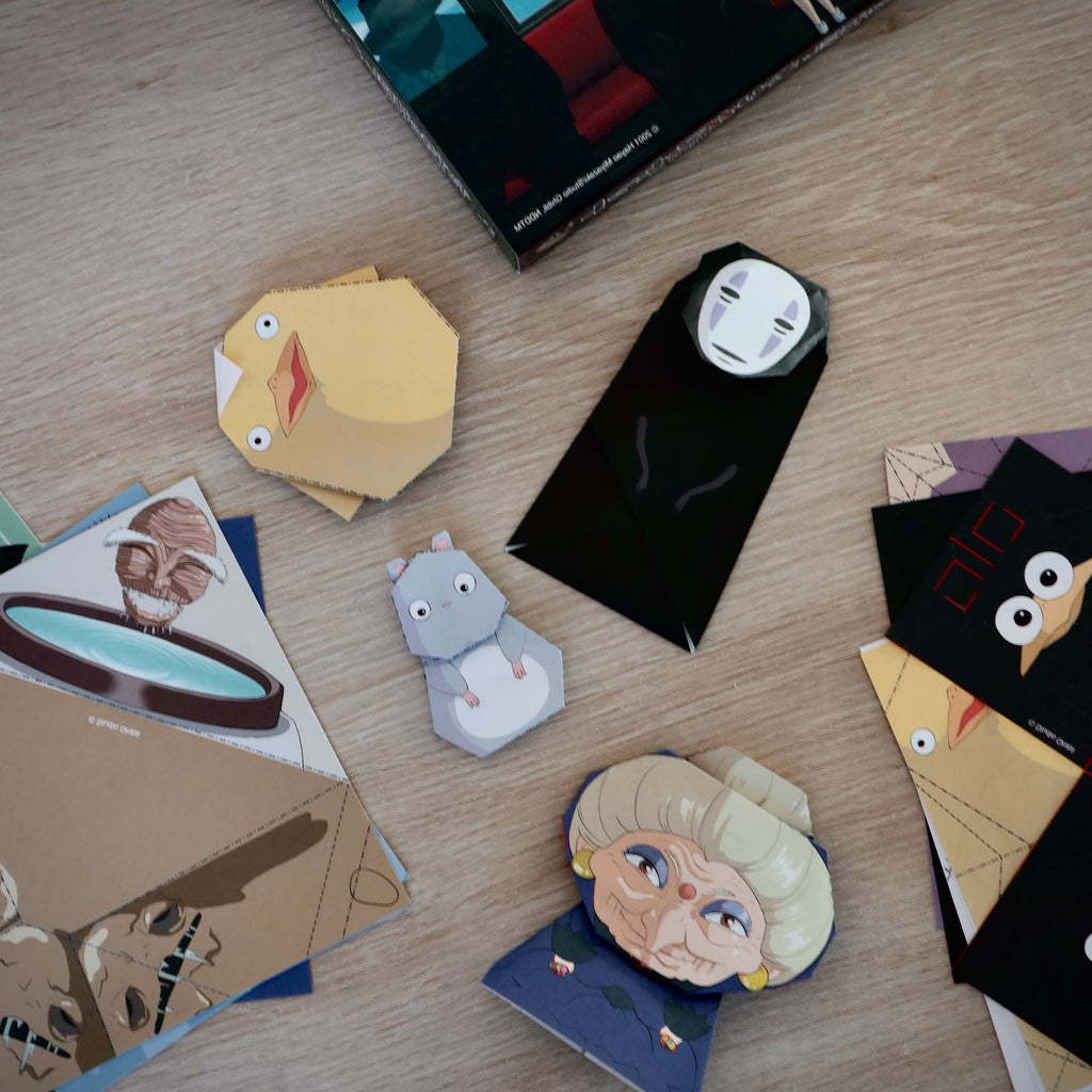 Productafbeelding Spirited Away - No-Face en Chihiro Origami Set