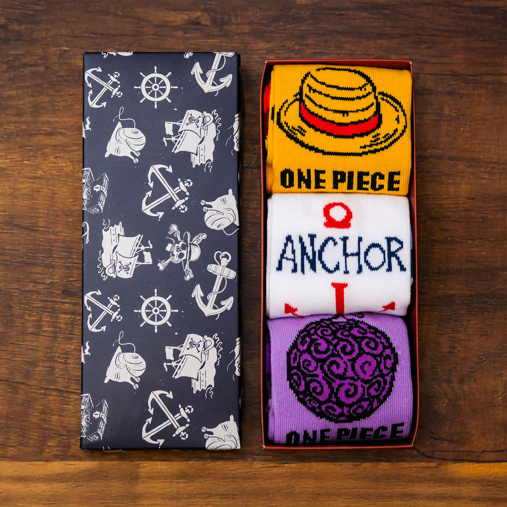 Productafbeelding One Piece Sokken 3-pack in Cadeaubox