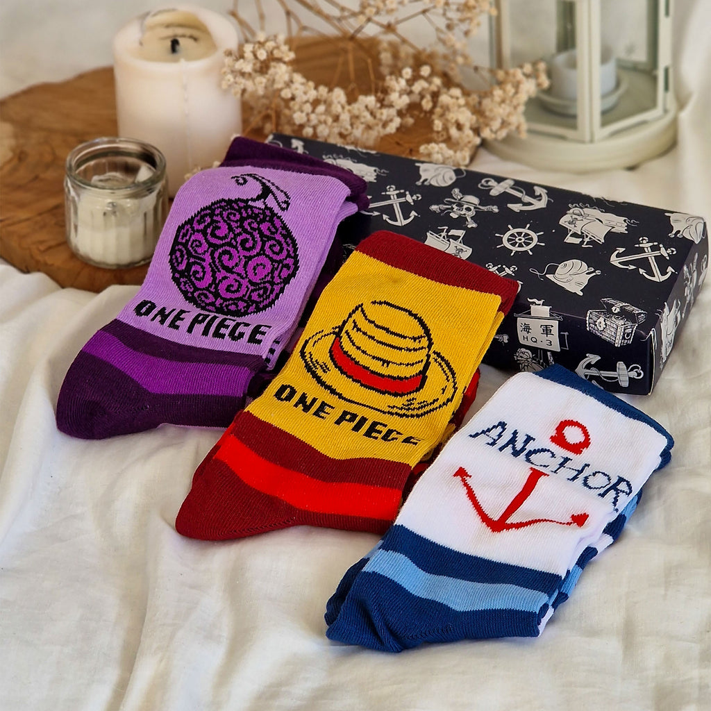 Productafbeelding One Piece Sokken 3-pack in Cadeaubox